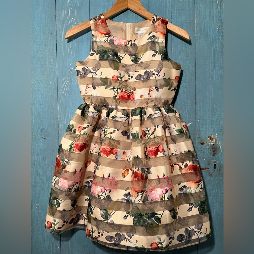 Beautiful size 12 Girls Floral Dress Easter Dress